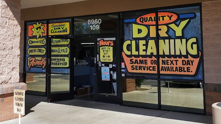 Sunshine Dry Cleaners storefront photo from Google