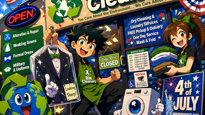BN CLEANERS storefront photo from Google