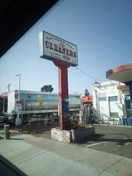 A & P Cleaners storefront photo from Google