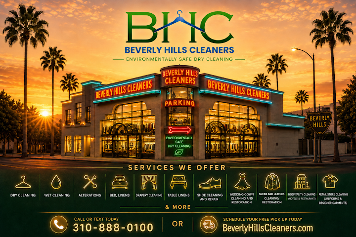 Beverly Hills Cleaners storefront photo from Google