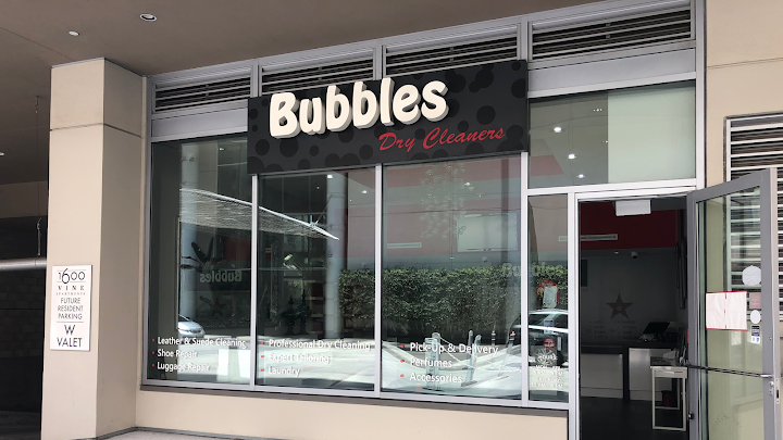 Bubbles Dry Cleaners storefront photo from Google