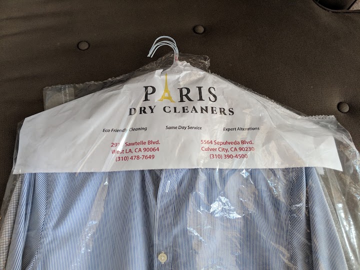 Paris Dry Cleaners storefront photo from Google