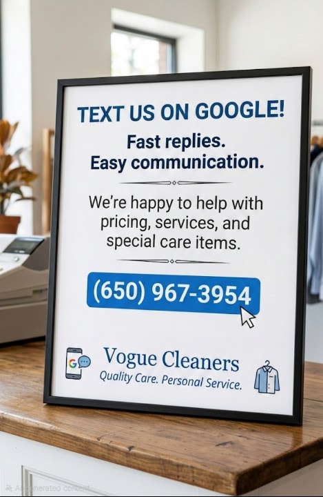 Vogue Cleaners storefront photo from Google