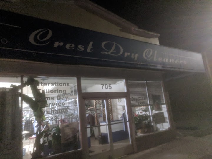 Crest Dry Cleaners storefront photo from Google