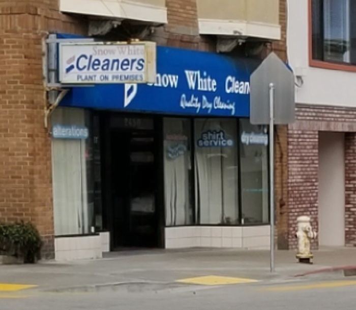 Snow White Cleaners storefront photo from Google