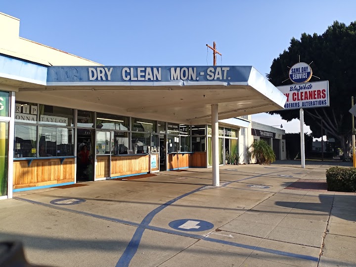 Blue White Cleaners storefront photo from Google