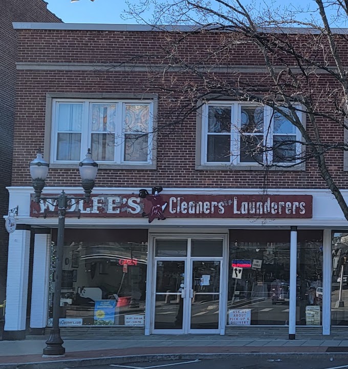 Wolfe's Dry Cleaners storefront photo from Google