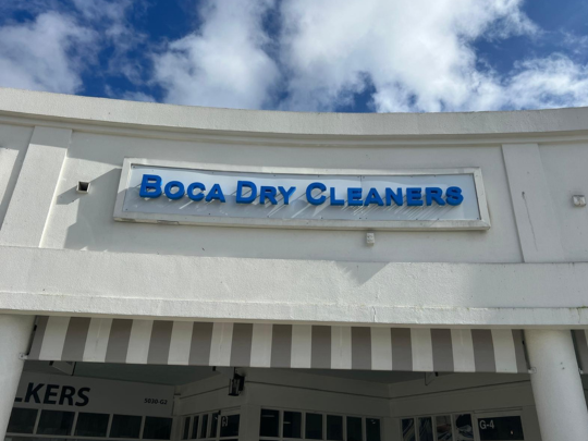 Boca Dry Cleaners storefront photo from Google