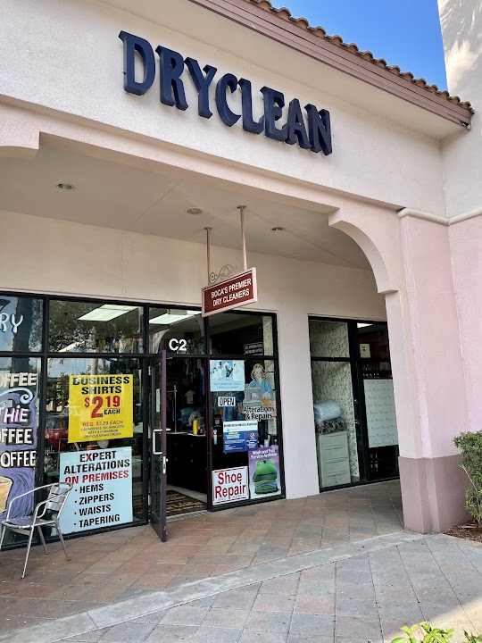 Boca's Premier Dry Cleaners storefront photo from Google