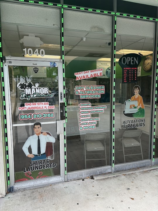 Manor Dry Cleaners storefront photo from Google