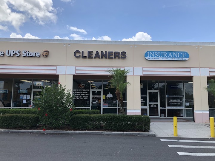 Evergreen Drycleaners & Laundry: Suntree Square storefront photo from Google