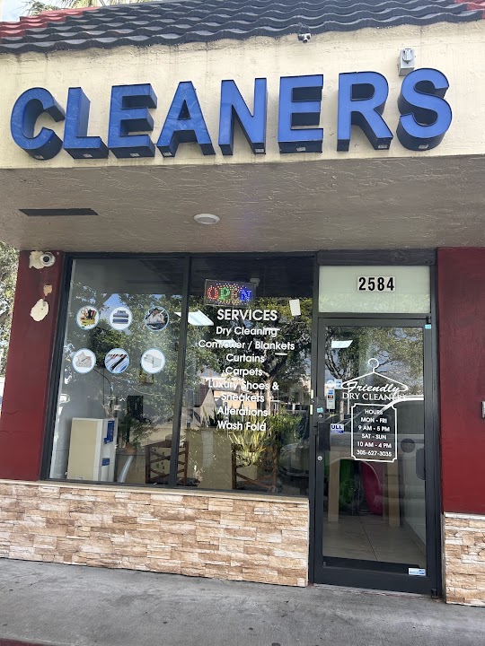 Friendly Dry Cleaners storefront photo from Google