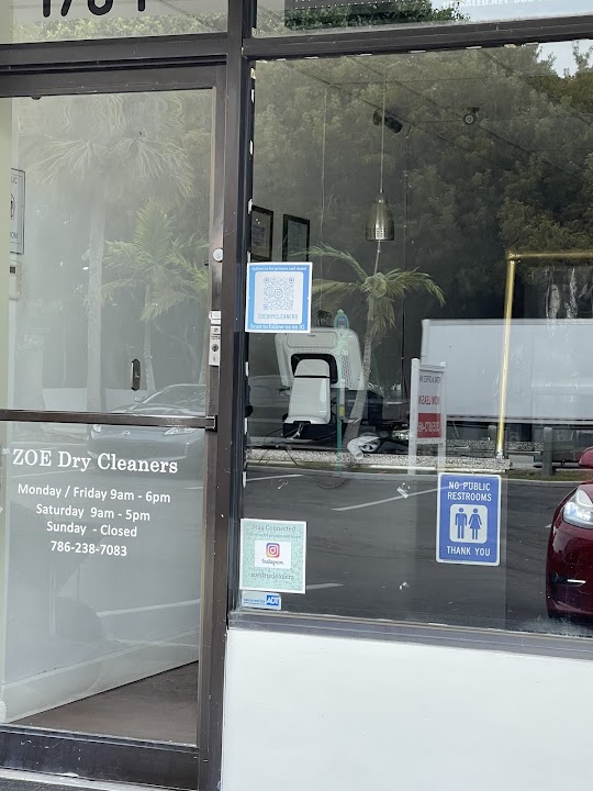 Zoe Dry Cleaners storefront photo from Google