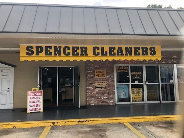 Spencer Dry Cleaners storefront photo from Google