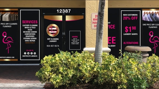 One Price Dry Cleaners Flamingo storefront photo from Google