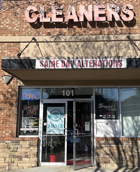 Grape Cleaners storefront photo from Google