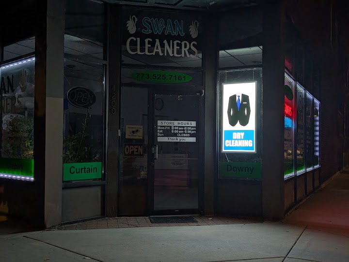 Swan Cleaners storefront photo from Google
