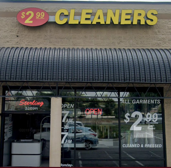 Sterling Cleaners storefront photo from Google
