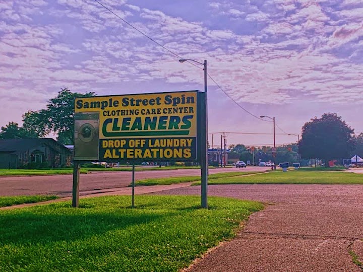 Sample Street Spin Clothing Care Center storefront photo from Google