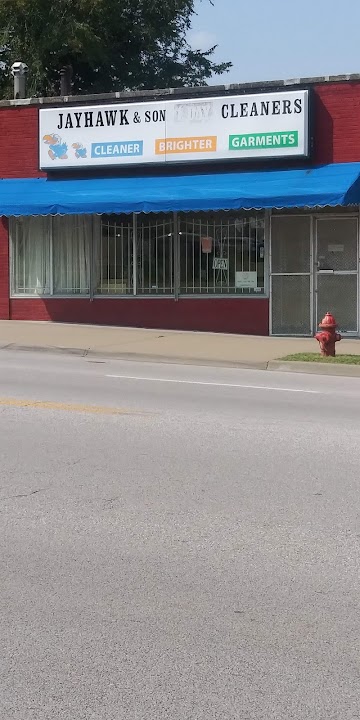 Jayhawk 1-DAY Cleaners storefront photo from Google