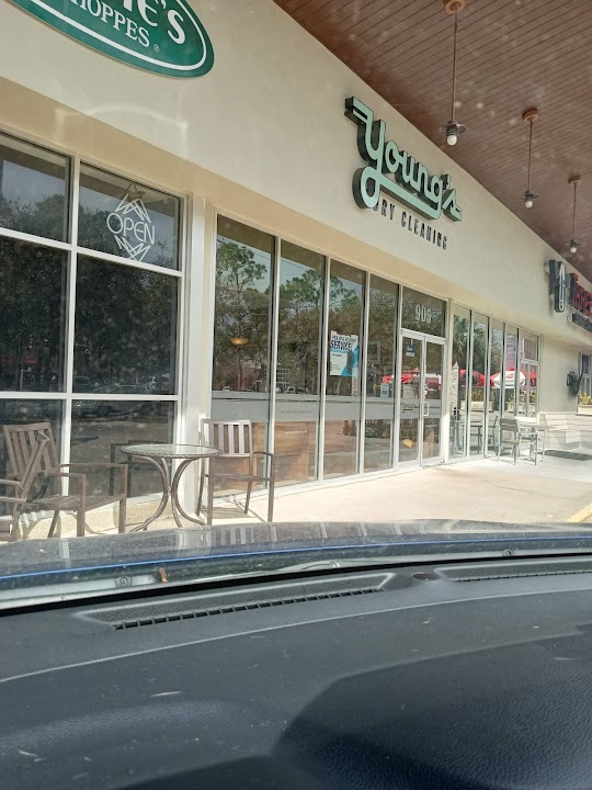 Young's Dry Cleaning storefront photo from Google