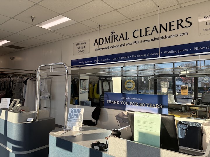 Admiral Cleaners storefront photo from Google