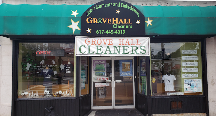 Grove Hall Cleaners storefront photo from Google