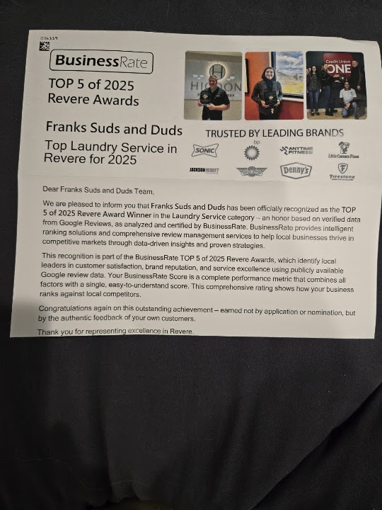 Franks Suds and Duds storefront photo from Google