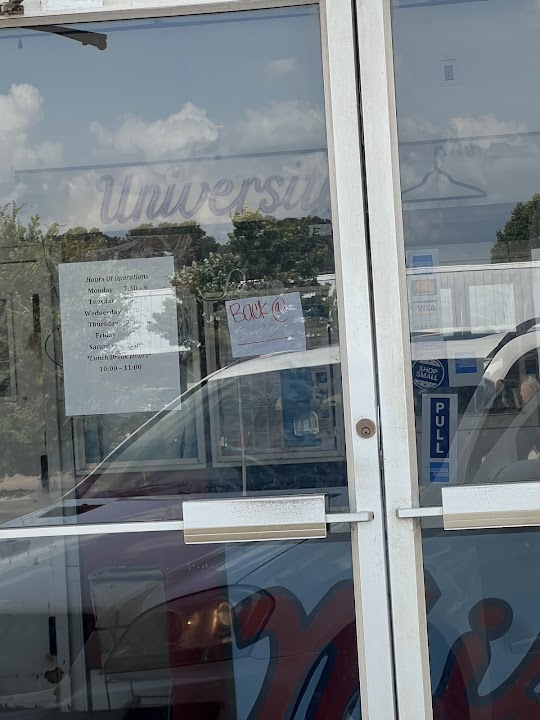 University Cleaners storefront photo from Google