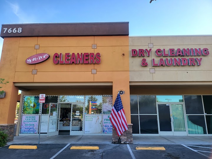Mom & Pop's Drycleaning storefront photo from Google
