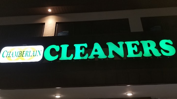 Chamberlain Cleaners. Environment friendly storefront photo from Google