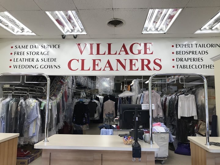 Village cleaners storefront photo from Google