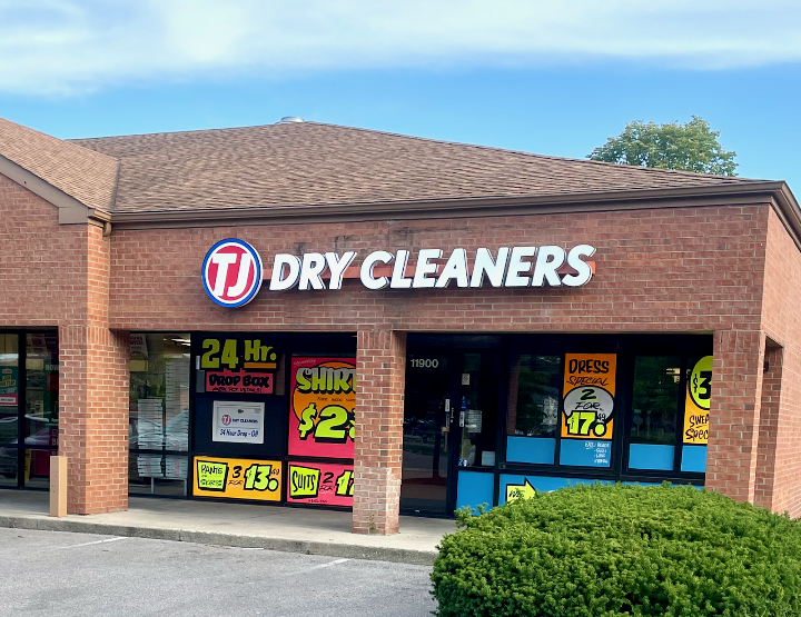 TJ Dry Cleaners storefront photo from Google
