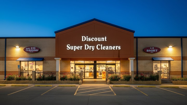 Discount Super Dry Cleaners storefront photo from Google