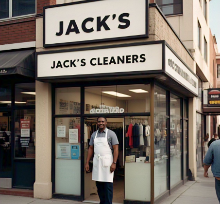 Jack's Cleaners storefront photo from Google