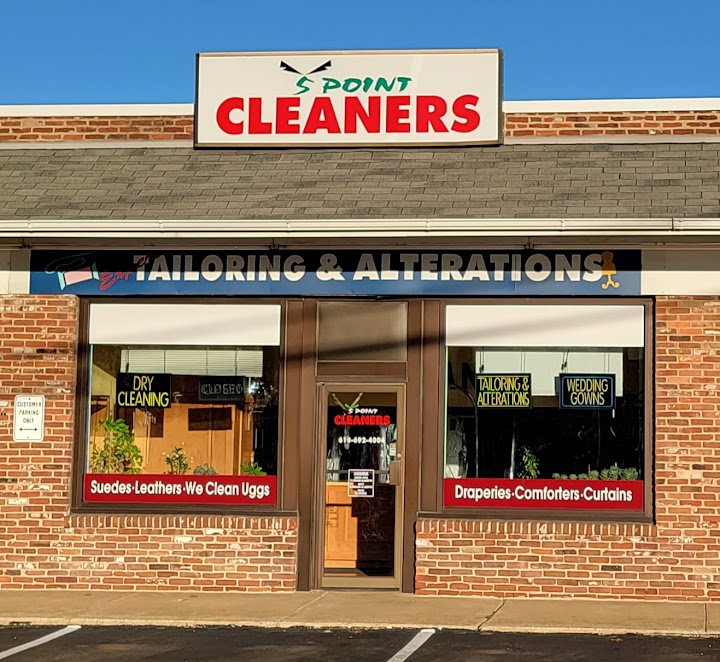 Five Points Cleaners storefront photo from Google