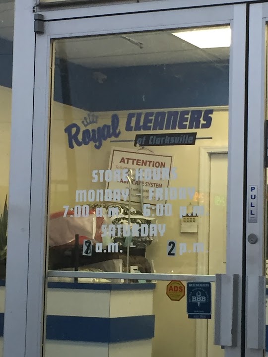 Royal Cleaners of Clarksville storefront photo from Google