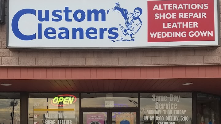 Custom Cleaners storefront photo from Google