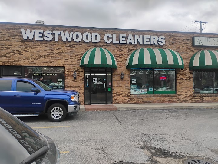Westwood Dry cleaners storefront photo from Google